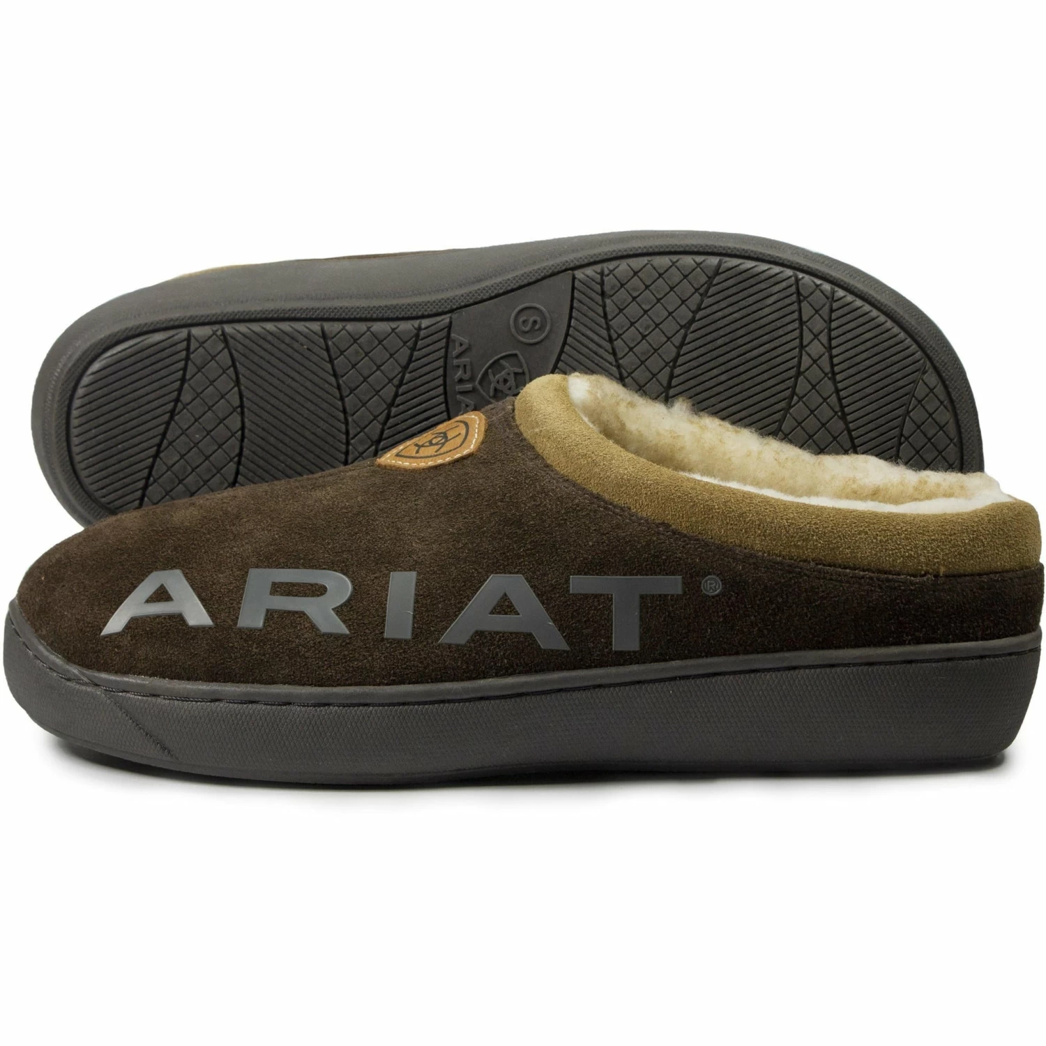 Ariat Mens Suede Clog W/ Ariat Logo Slipper 4 Ariat Mens Suede Clog W/ Ariat Logo Slipper - Image 2