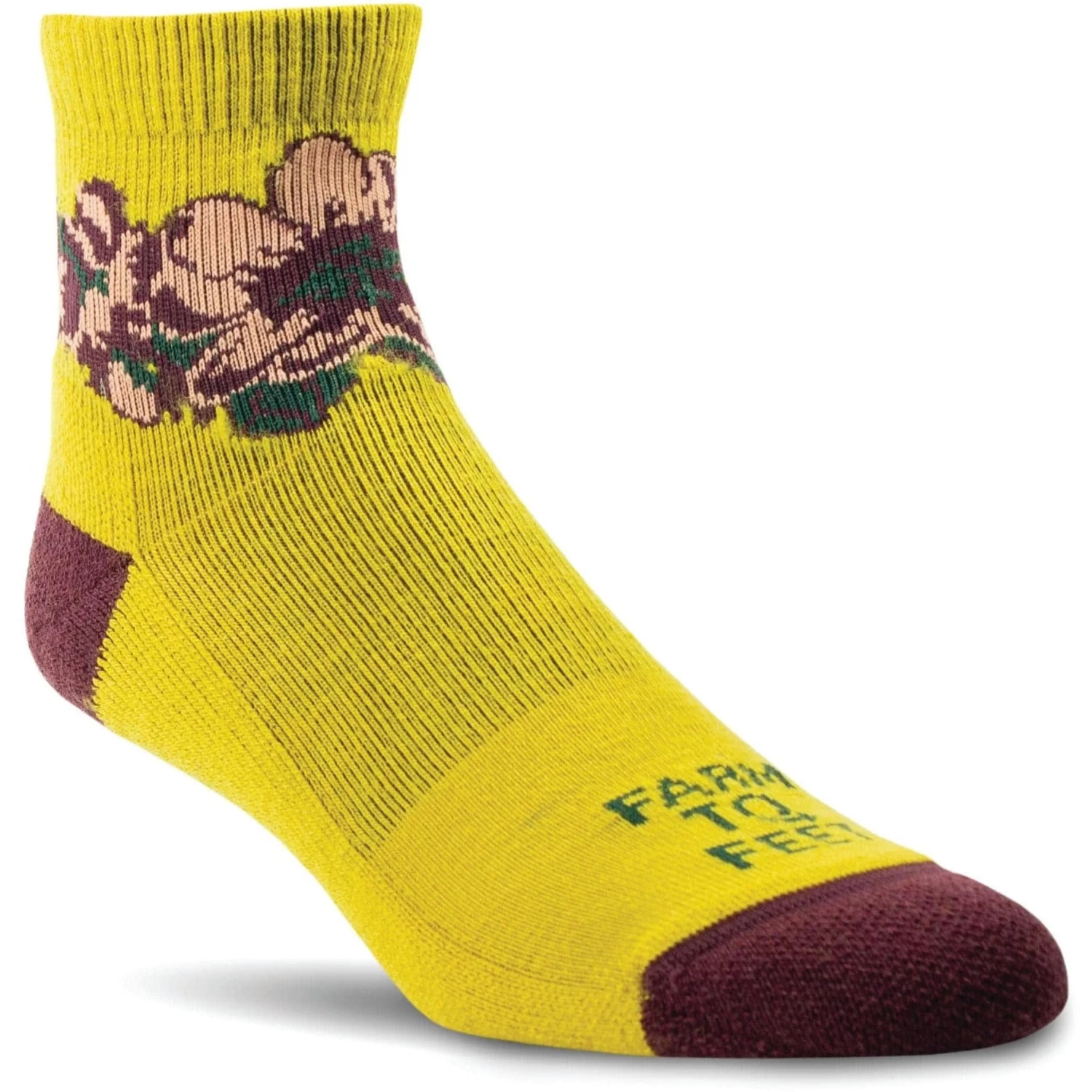 Farm To Feet Raeford Everyday Light Cushion 1/4 Crew Socks 4 Farm To Feet Raeford Everyday Light Cushion 1/4 Crew Socks - Image 2