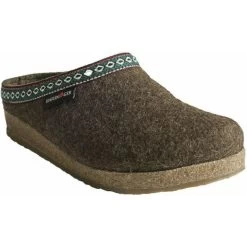 Haflinger GZ Classic Grizzly Wool Clog -All Walks Shop 711001 552