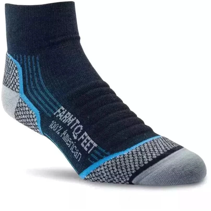 Farm To Feet Mens Damascus Light Targeted Cushion 1/4 Crew Socks 5 Farm To Feet Mens Damascus Light Targeted Cushion 1/4 Crew Socks - Image 3