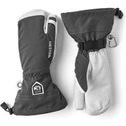 Hestra Army Leather Heli Ski 3-Finger Mittens -All Walks Shop HES30572 350