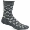 Sockwell Womens Snow Glow Essential Comfort Crew Socks -All Walks Shop LD186W Snow Glow Charcoal 850 WEB