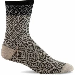 Sockwell Womens Leaflet Essential Comfort Crew Socks 7 Sockwell Womens Leaflet Essential Comfort Crew Socks -All Walks Shop LD208W Leaflet Putty080 WEB