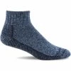 Sockwell Womens Big Easy Mini Relaxed Fit Mini-Crew Socks -All Walks Shop SW125W BigEasyMini Denim 650 Web