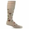 Sockwell Womens Field Flower Moderate Compression Knee-High Socks -All Walks Shop SW133W FieldFlower Barley040 WEB