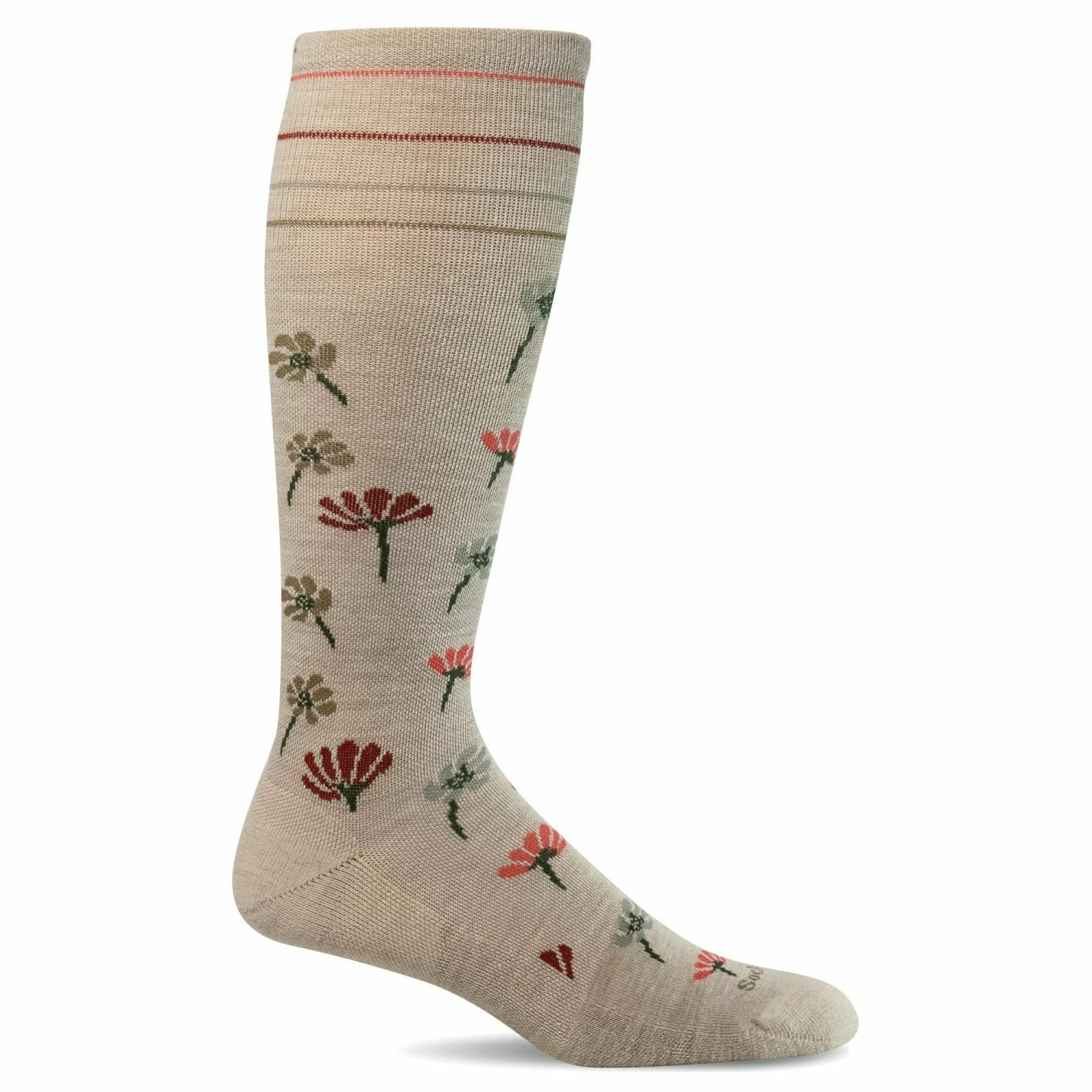 Sockwell Womens Field Flower Moderate Compression Knee-High Socks 3 Sockwell Womens Field Flower Moderate Compression Knee-High Socks
