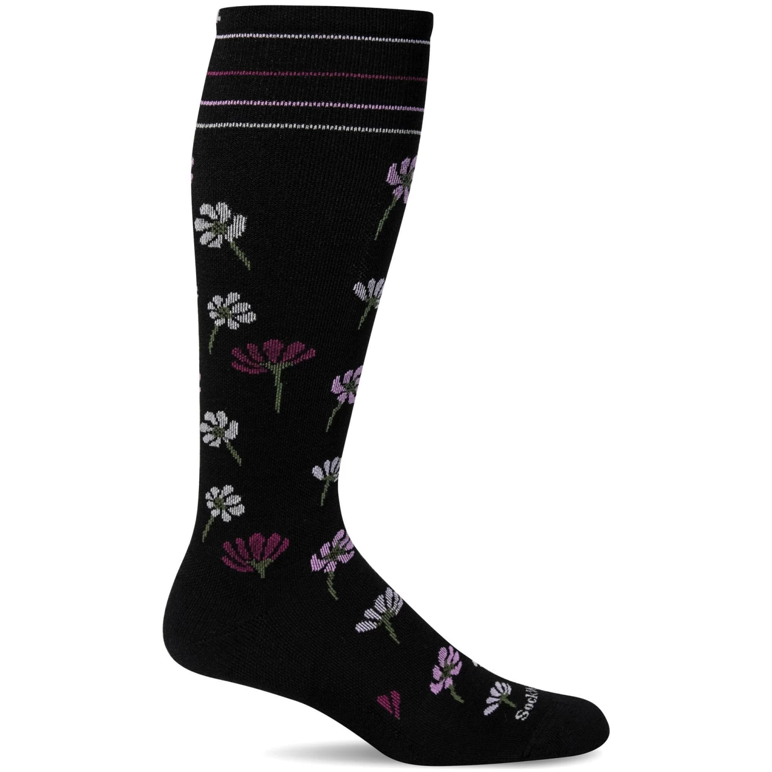 Sockwell Womens Field Flower Moderate Compression Knee-High Socks 6 Sockwell Womens Field Flower Moderate Compression Knee-High Socks - Image 4