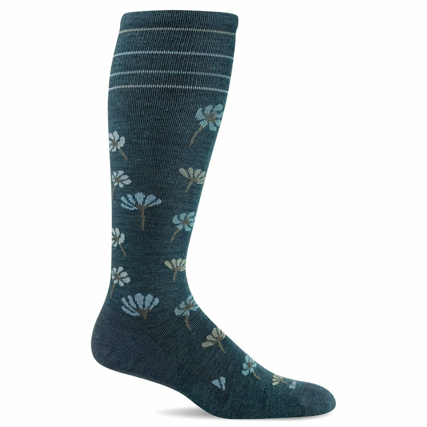 Sockwell Womens Field Flower Moderate Compression Knee-High Socks 5 Sockwell Womens Field Flower Moderate Compression Knee-High Socks - Image 3