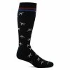 Sockwell Mens In Flight Moderate Compression OTC Socks -All Walks Shop SW56M In Flight Black 900 Web